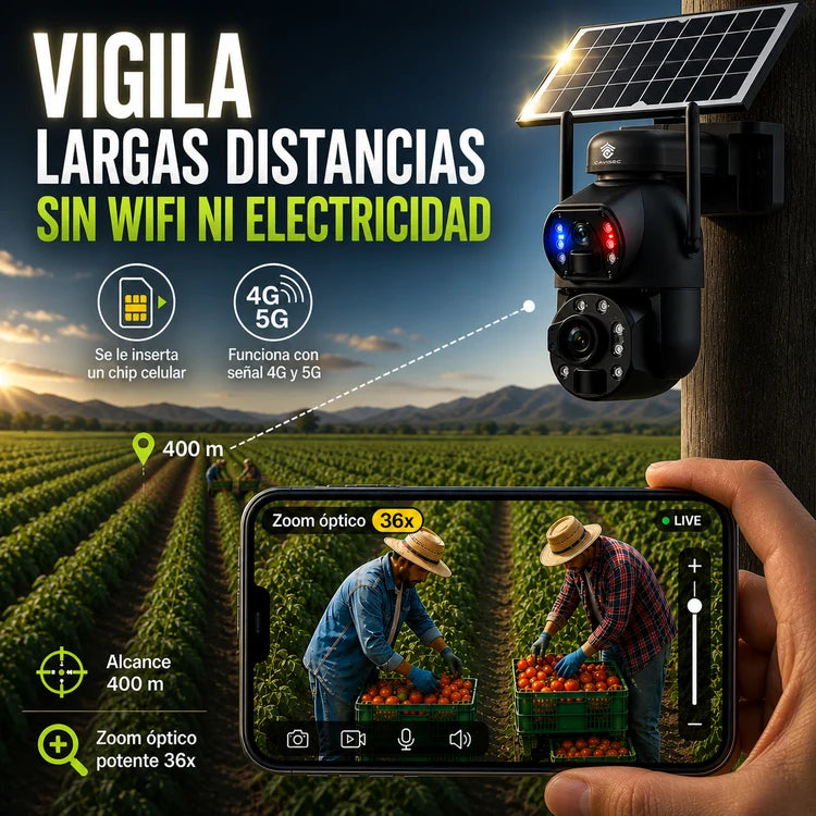 Camara solar 360 sin wifi