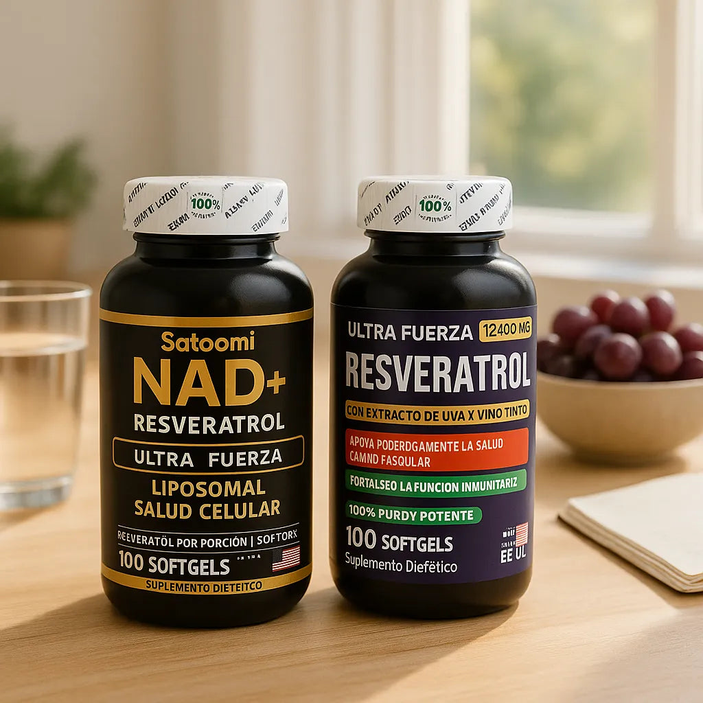 🌿 Cápsulas Premium: Energía, Juventud y Bienestar con NAD+ + Resveratrol