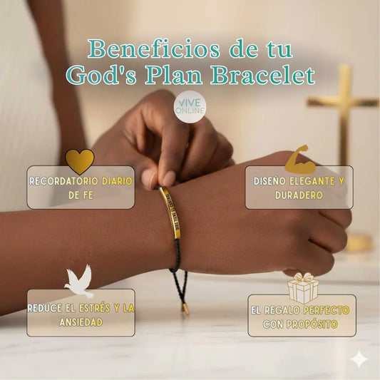 Pulsera "Dios Tiene el Control" - Recordatorio de Fe Y Esperanza Hecha a Mano