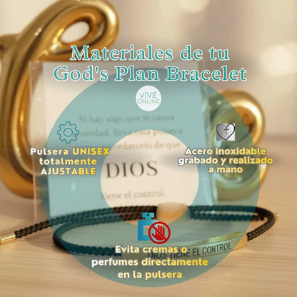 Pulsera "Dios Tiene el Control" - Recordatorio de Fe Y Esperanza Hecha a Mano