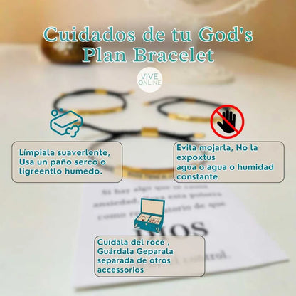 Pulsera "Dios Tiene el Control" - Recordatorio de Fe Y Esperanza Hecha a Mano