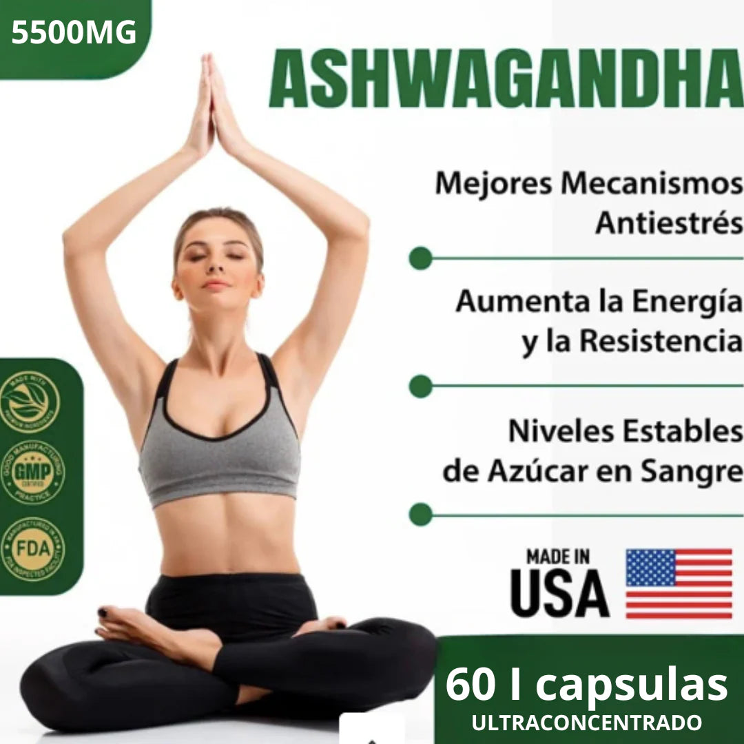 ⚡ Ashwagandha Extra Forte – Más Fuerza, Más Calma, Más Salud