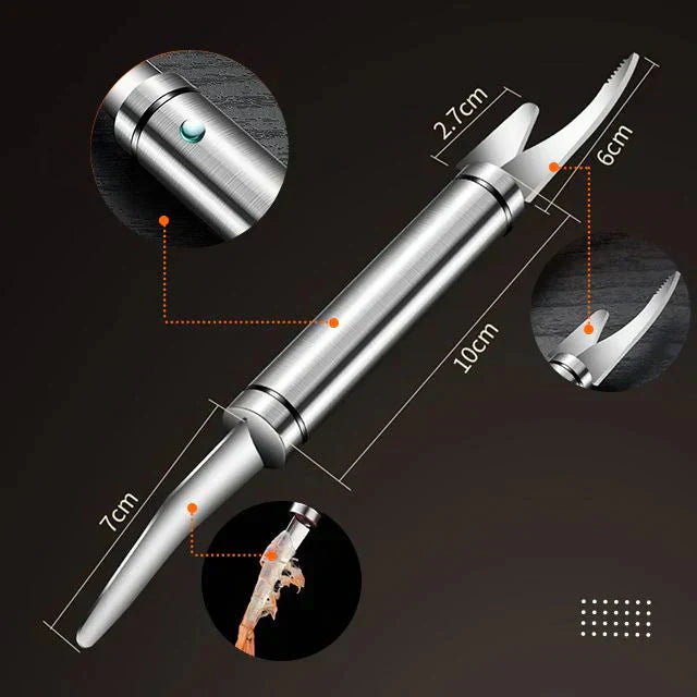 Pelador de Camarones Multiusos – ¡Limpieza Rápida y Sin Esfuerzo! 🦐✨